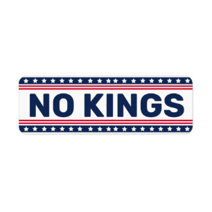Anti Trump No Kings Protest Resist Return Address Label