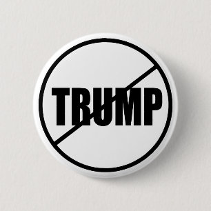 Anti Trump No Trump Custom Donald Trump 6 Cm Round Badge