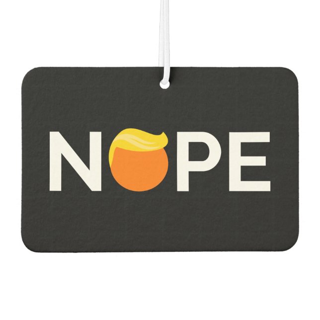Anti-Trump - Nope Edition Car Air Freshener (Front)