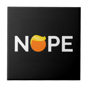 Anti-Trump - Nope Edition Ceramic Tile