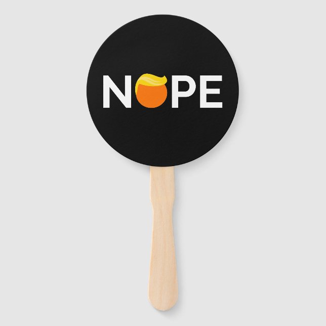 Anti-Trump - Nope Edition Hand Fan (Front)