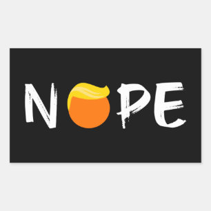 Anti-Trump - Nope Edition II Rectangular Sticker