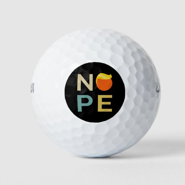 Anti-Trump - Nope Edition III Golf Balls (Front)