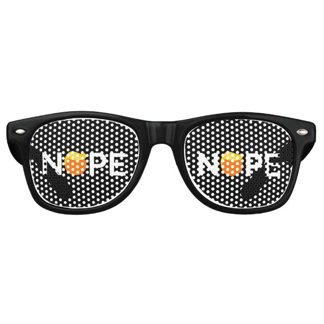 Anti-Trump - Nope Edition Retro Sunglasses (Front)