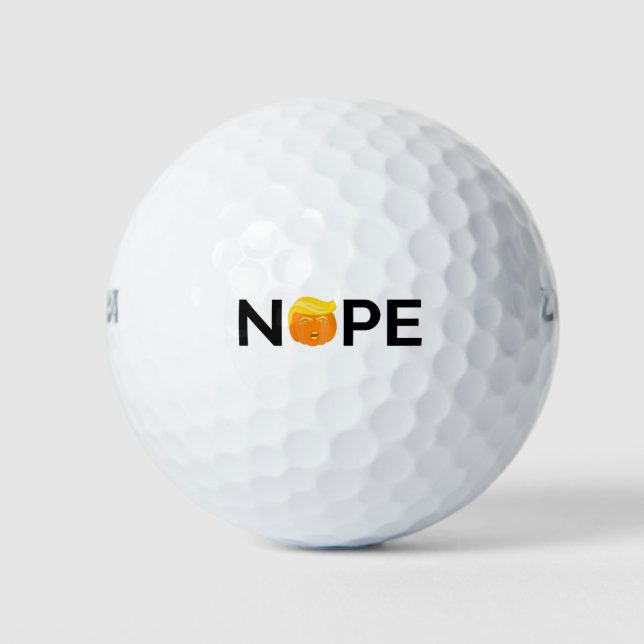 Anti-Trump - Nope Halloween Edition I Golf Balls (Front)