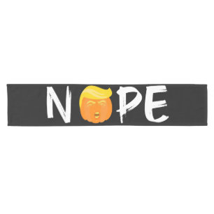 Anti-Trump - Nope Halloween Edition II Short Table Runner