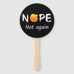 Anti-Trump - Nope, Not Again Halloween Edition II Hand Fan