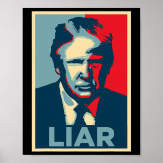 Anti Trump Obama Hope Poster Liar 
