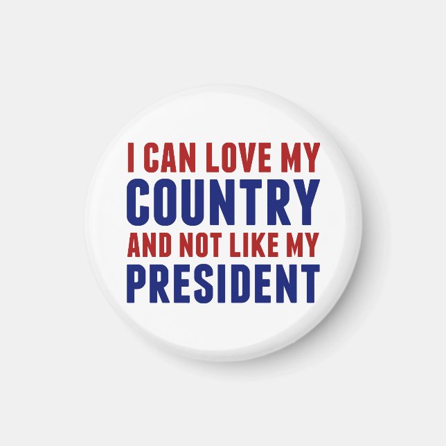 Anti Trump Patriotic Not My President Magnet (Front)