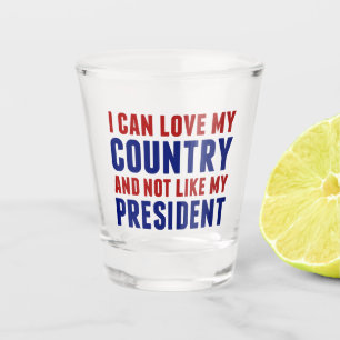 Anti Trump Patriotic Not My President Shot Glass