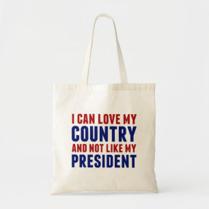Anti Trump Patriotic Not My President Tote Bag