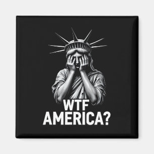 Anti-trump Political And Democracy Wtf America 2  Magnet