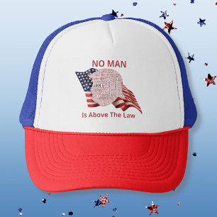 Anti-Trump Political Word Cloud  Trucker Hat