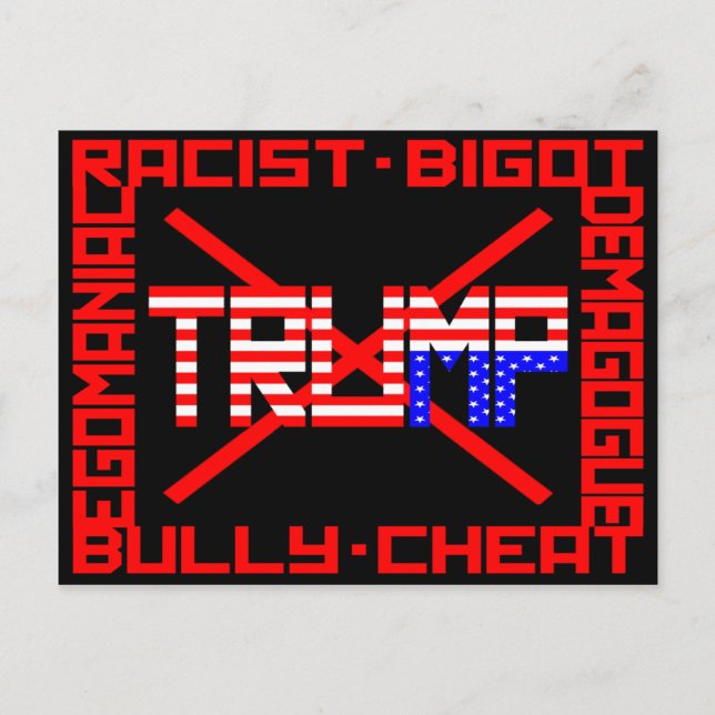 Anti Trump Postcard (Front)