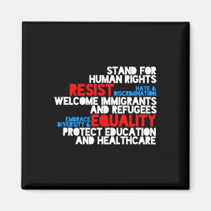 Anti Trump Protest Human Rights Resist Magnet