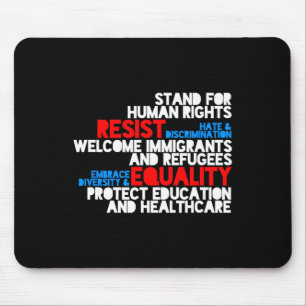 Anti Trump Protest Human Rights Resist Mouse Pad