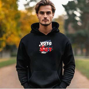 Anti trump protest slogan flag hoodie