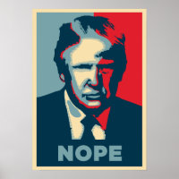 Anti-Trump Rally Poster: NOPE