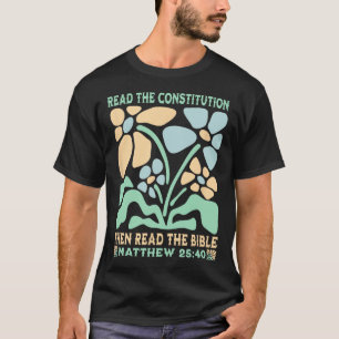 Anti Trump Read The Constitution And The Bible Mat T-Shirt