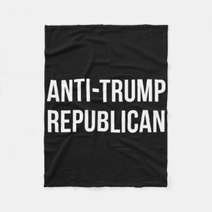 Anti-trump Republican - Fleece Blanket