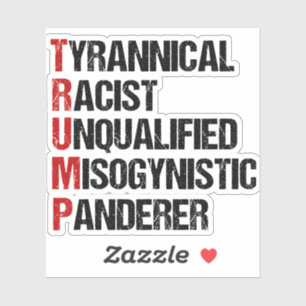 Anti Trump Resist Acrostic