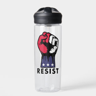 Anti-Trump Resist Fist Equality & Democracy Water Bottle