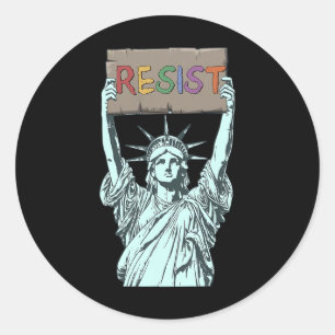 Anti-trump Resist Not My President 1 Classic Round Sticker