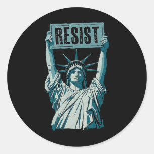 Anti-trump Resist Not My President Classic Round Sticker