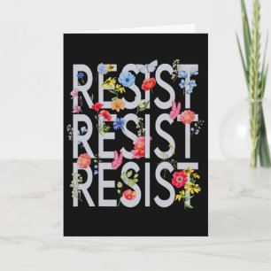 Anti Trump Resist - Political Card