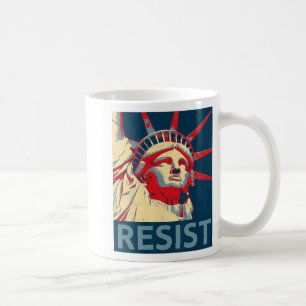 Anti Trump Resist Statue Of Liberty Hope 8645 Impe Coffee Mug