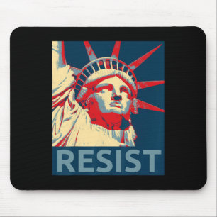 Anti Trump Resist Statue Of Liberty Hope 8645 Impe Mouse Pad