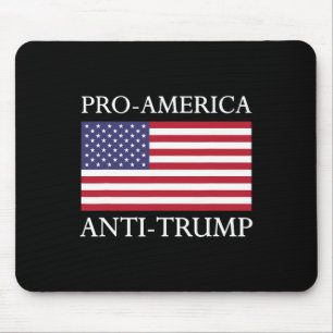 Anti-trump Shirt - American Usa Flag Resist Mouse Pad