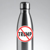 Anti Trump Simple Red Circle X Political