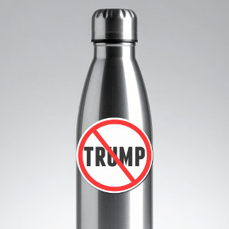 Anti Trump Simple Red Circle X Political