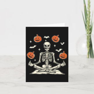 Anti Trump Skeleton Halloween Long Sleeve  Card