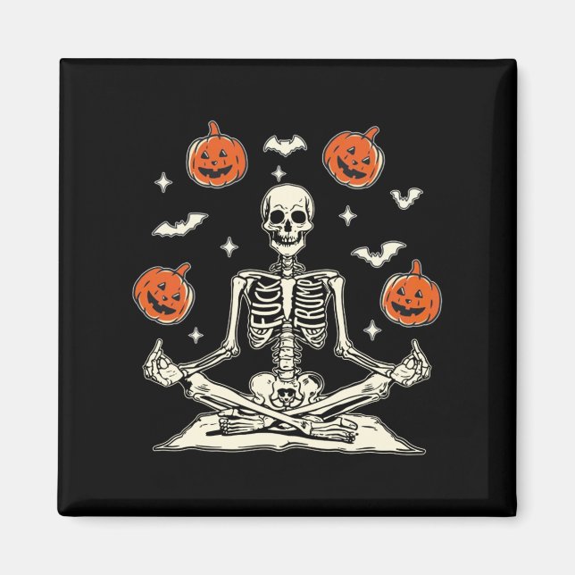 Anti Trump Skeleton Halloween Long Sleeve  Magnet (Front)