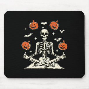 Anti Trump Skeleton Halloween Long Sleeve Mouse Pad