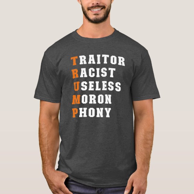 Anti-Trump Spell It Out T-Shirt (Front)