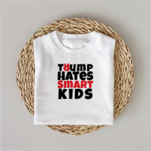 Anti trump student protest slogan red black