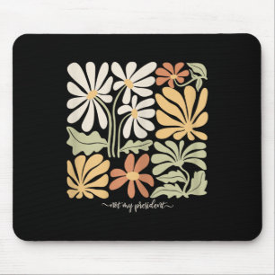 Anti Trump Subtle Not My President Flowers Womens Mouse Pad