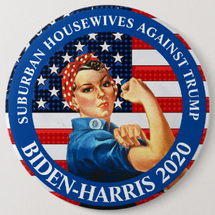 Anti Trump Suburban Housewives Against Trump 6 Cm Round Badge