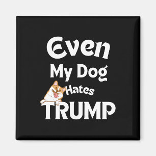 Anti Trump Tees Dog Hates Donald Magnet