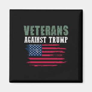 Anti Trump Tees - Veterans Against Donald Trump  Magnet