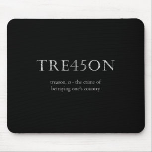 Anti-trump Treason _ Tre45on Distressed Impeach Mouse Pad