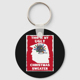 Anti-trump Ugly Christmas Sweater Funny Sarcastic Key Ring