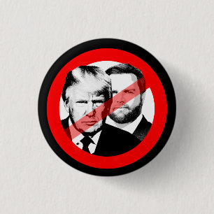 Anti Trump Vance 3 Cm Round Badge