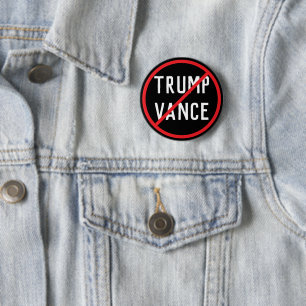 Anti Trump Vance 6 Cm Round Badge