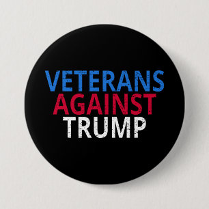 Anti-Trump - Veterans Against Trump 7.5 Cm Round Badge