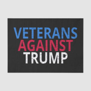 Anti-Trump - Veterans Against Trump Tissue Paper