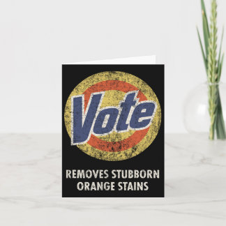 Anti-trump Vote Detergent Fun Vintage  Card
